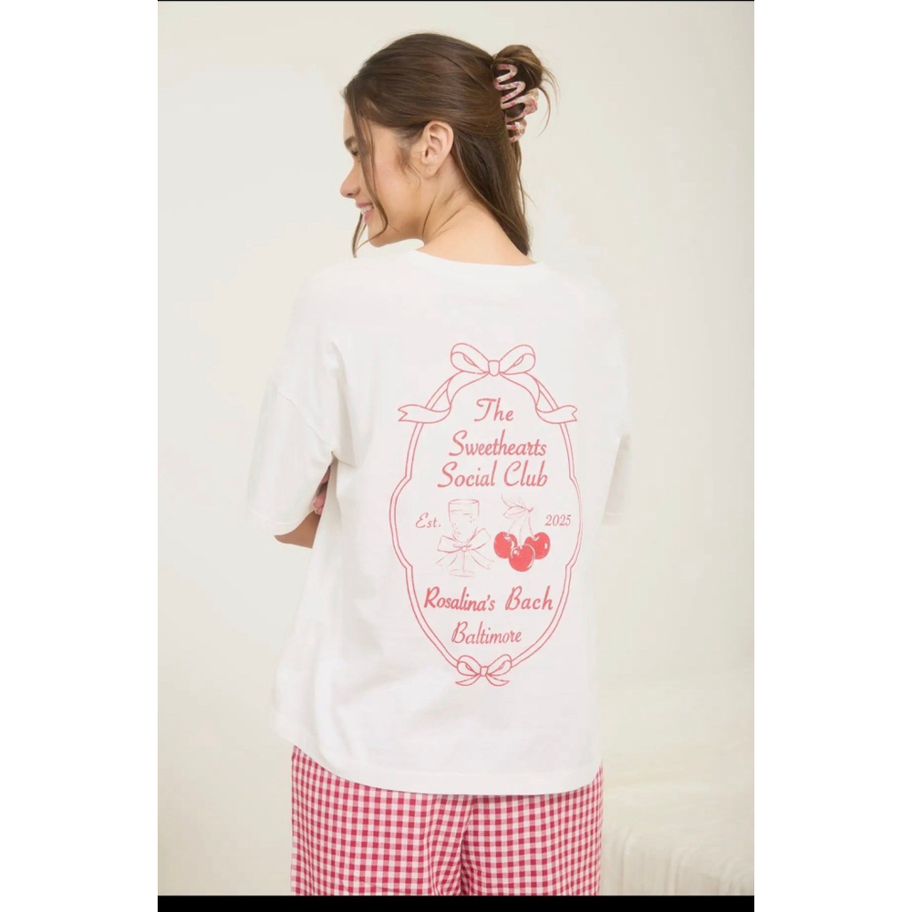 Sweethearts Social Club Oversized Tee NWT